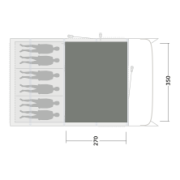 Koberec ke stanu Outwell Cozy Carpet Colorado 6 Air