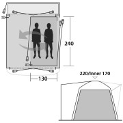 Ložnice Outwell Inner Milestone