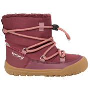 Dětské zimní boty Viking Outdoor Footwear Birch Barefoot Warm WP Pull-on Wine