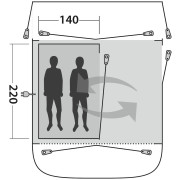 Ložnice Outwell Inner Newburg 240