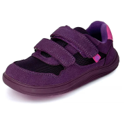 Dětské celoroční barefoot boty Bugga Safi Dark Purple