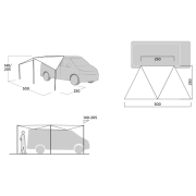 Přístřešek Easy Camp Lom Tri Canopy II.