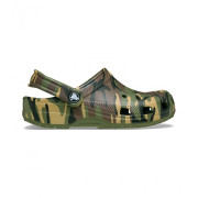 Dětské pantofle Crocs Classic Camouflage Clog Army Green/Multi