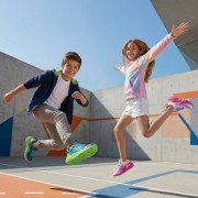 Dětské boty Geox J Flexyper Fast Girl Fuchsia