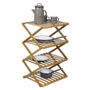 Police Bo-Camp UO Bamboo foldable storage rack Fitzroy-použití