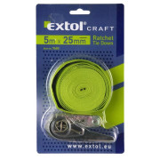Upínací pás ráčnový Extol 5m x 28mm, max. 150kg