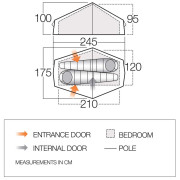Ultralehký stan Vango F10 Helium UL 2
