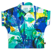 Košile Wouki Hitode forest blue