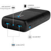 Powerbanka FIXED Zen 20 s LCD displejem