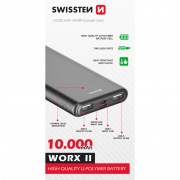 Powerbanka Swissten WORX II 10.000 mAh