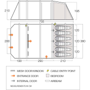 Rodinný stan Vango Lismore Air TC 600XL Package