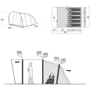 Rodinný stan pro 5 osob Easy Camp Brimnes 5 Air