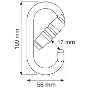 Karabina Camp Steel Oval Pro 2Lock