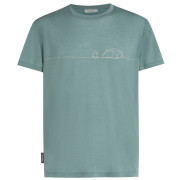 Pánské funkční triko Icebreaker Merino Blend Core SS Tee Single Line Camp