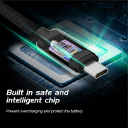Nabíjecí a datový kabel Swissten Textile USB / USB-C 1,2 m