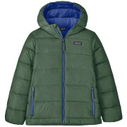 Dětská bunda Patagonia K's Hi-Loft Down Sweater Hoody - Canopy Green