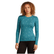 Dámské funkční triko Icebreaker Women Merino 200 Oasis LS Crewe Snow Day