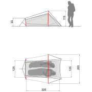 Ultralehký stan Vaude Ultralight Lizard 2P