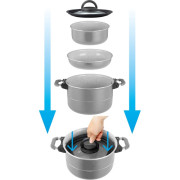 Sada nádobí Brunner Fusion 7+1 Ø 22 cm