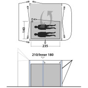 Ložnice Outwell Inner Newburg 260
