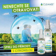 Cestovní vychytávka CLEANEE EKO Citronelový sprej do přírody 100 ml
