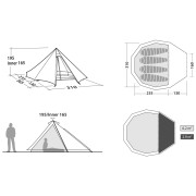 Turistický stan Robens Venturer 4 LW