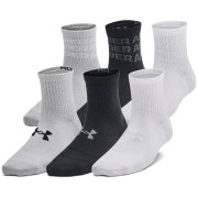 Dětské ponožky Under Armour Yth UA Essential 6Pk Qtr Black