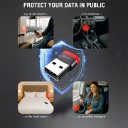 Adaptér Swissten Dataguard With Data Blocking USB-A (Male) / USB-C (Female)