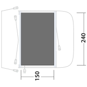 Podložka pod stan Outwell Footprint Santa Monica Air