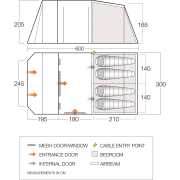 Rodinný stan Vango Lismore TC 450 Package