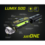 Přední světlo Just One LUMIX 500