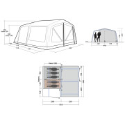 Rodinný stan pro 5 osob Outwell Virginia 5 Air TC