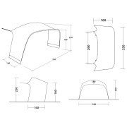 Přístavek ke stanu Outwell Wakefield L Tent Connector