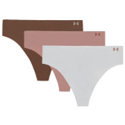 Dámské kalhotky Under Armour Pure Stretch No Show Thong - Solid 3Pk