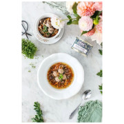 Polévka Hotovky z plechovky Hovězí vývar s játrovými knedlíčky 800ml