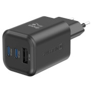 Adaptér Swissten GaN Travel Charger 2X USB -C + USB-A
