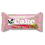 Tyčinka Lifefood Cake jahoda, karamel a matcha (35 g)