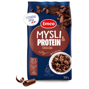 Jídlo na cesty Emco Protein mysli s čokoládou 500g