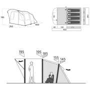 Turistický stan Easy Camp Senja 4 Air