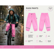 Dětské nepromokavé kalhoty DucKsday Rainpants Pink/em