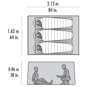 Přístřešek MSR Thru-Hiker Mesh House 3 V2