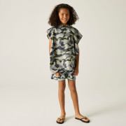 Dětské pončo Regatta Kids Towel Robe DrkStrmCamo
