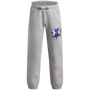 Dětské kalhoty Under Armour UA B Rival FLC Graphics Jgr Mod Gray Light Heather