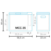 Kompresorová chladnička Mestic Compressor MCC-35 AC/DC