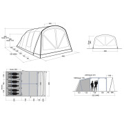 Rodinný stan pro 6 osob Outwell Alabama 6 Air TC