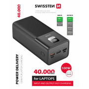 Powerbanka Swissten Power Line 40000 mAh 100W