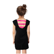 Dětské šaty Drexiss Black/Pink Coolmax