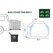 Nepromokavý obal Brunner Bike Cover Tow Bar 3/4
