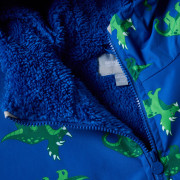 Dětský nepromokavý kabát Regatta Junior Changing Robe Olymp Blue Dino