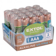 Baterie alkalické AAA Extol Light 20 ks